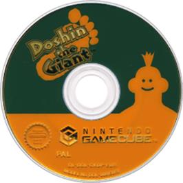 Artwork on the Disc for Doshin the Giant on the Nintendo GameCube.