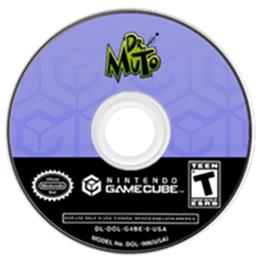 Artwork on the Disc for Dr. Muto on the Nintendo GameCube.