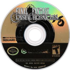 Artwork on the Disc for Final Fantasy: Crystal Chronicles on the Nintendo GameCube.