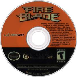 Artwork on the Disc for Fireblade on the Nintendo GameCube.