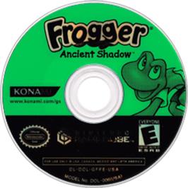 Artwork on the Disc for Frogger: Ancient Shadow on the Nintendo GameCube.