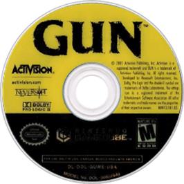 Artwork on the Disc for GUN on the Nintendo GameCube.