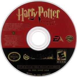 Artwork on the Disc for Harry Potter and the Goblet of Fire on the Nintendo GameCube.