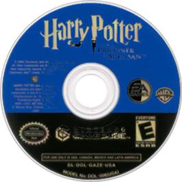 Artwork on the Disc for Harry Potter and the Prisoner of Azkaban on the Nintendo GameCube.
