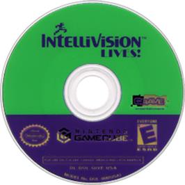 Artwork on the Disc for Intellivision Lives on the Nintendo GameCube.