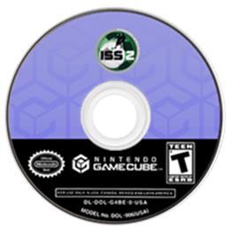 Artwork on the Disc for International Superstar Soccer 2 on the Nintendo GameCube.