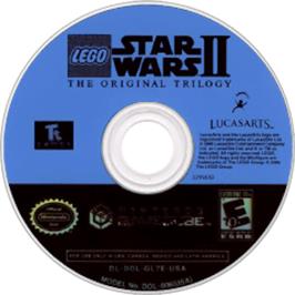 Artwork on the Disc for LEGO Star Wars 2: The Original Trilogy on the Nintendo GameCube.