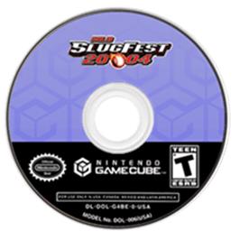Artwork on the Disc for MLB SlugFest 20-04 on the Nintendo GameCube.
