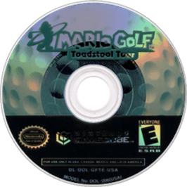 Artwork on the Disc for Mario Golf: Toadstool Tour on the Nintendo GameCube.