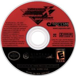 Artwork on the Disc for Mega Man X: Command Mission on the Nintendo GameCube.