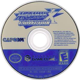 Artwork on the Disc for Mega Man X Collection on the Nintendo GameCube.