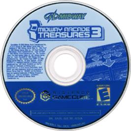 Artwork on the Disc for Midway Arcade Treasures 3 on the Nintendo GameCube.