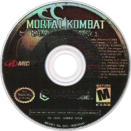 Artwork on the Disc for Mortal Kombat: Deadly Alliance on the Nintendo GameCube.