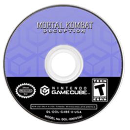Artwork on the Disc for Mortal Kombat: Deception on the Nintendo GameCube.