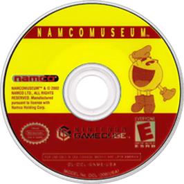 Artwork on the Disc for Namco Museum on the Nintendo GameCube.