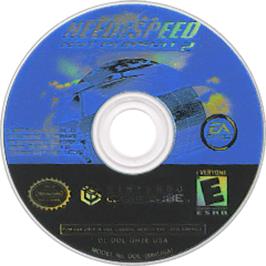 Artwork on the Disc for Need for Speed: Hot Pursuit 2 on the Nintendo GameCube.