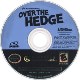 Artwork on the Disc for Over the Hedge on the Nintendo GameCube.