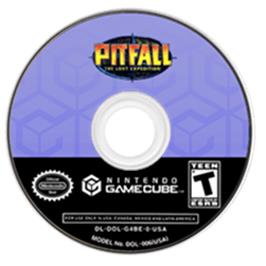 Artwork on the Disc for Pitfall: The Lost Expedition on the Nintendo GameCube.