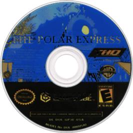 Artwork on the Disc for Polar Express on the Nintendo GameCube.