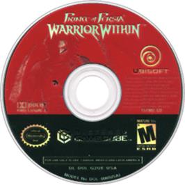 Artwork on the Disc for Prince of Persia: Warrior Within on the Nintendo GameCube.