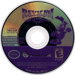 Artwork on the Disc for Rayman Arena on the Nintendo GameCube.