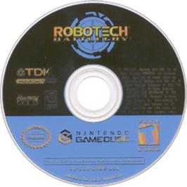 Artwork on the Disc for Robotech: Battlecry (Collector's Edition) on the Nintendo GameCube.