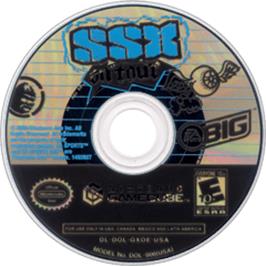 Artwork on the Disc for SSX on Tour on the Nintendo GameCube.