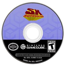 Artwork on the Disc for SX Superstar on the Nintendo GameCube.