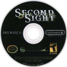 Artwork on the Disc for Second Sight on the Nintendo GameCube.