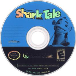 Artwork on the Disc for Shark Tale on the Nintendo GameCube.
