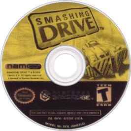 Artwork on the Disc for Smashing Drive on the Nintendo GameCube.