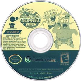 Artwork on the Disc for SpongeBob SquarePants: The Movie on the Nintendo GameCube.