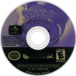 Artwork on the Disc for Spyro: Enter the Dragonfly on the Nintendo GameCube.
