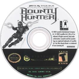 Artwork on the Disc for Star Wars: Bounty Hunter on the Nintendo GameCube.