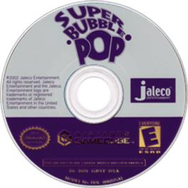 Artwork on the Disc for Super Bubble Pop on the Nintendo GameCube.
