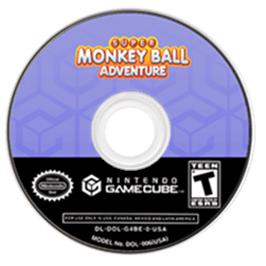 Artwork on the Disc for Super Monkey Ball Adventure on the Nintendo GameCube.