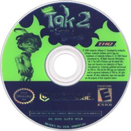 Artwork on the Disc for Tak 2: The Staff of Dreams on the Nintendo GameCube.