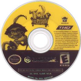 Artwork on the Disc for Tak and the Power of Juju on the Nintendo GameCube.