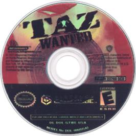 Artwork on the Disc for Taz: Wanted on the Nintendo GameCube.