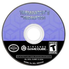 Artwork on the Disc for Terminator 3: The Redemption on the Nintendo GameCube.