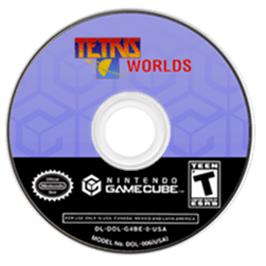 Artwork on the Disc for Tetris Worlds on the Nintendo GameCube.