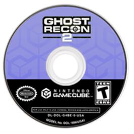 Artwork on the Disc for Tom Clancy's Ghost Recon 2 on the Nintendo GameCube.