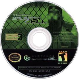 Artwork on the Disc for Tom Clancy's Splinter Cell on the Nintendo GameCube.