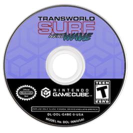 Artwork on the Disc for TransWorld SURF: Next Wave on the Nintendo GameCube.