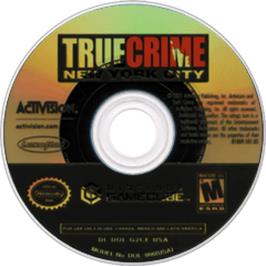 Artwork on the Disc for True Crime: New York City on the Nintendo GameCube.
