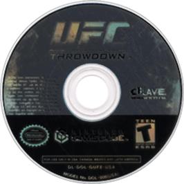 Artwork on the Disc for UFC: Throwdown on the Nintendo GameCube.