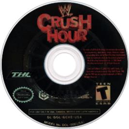 Artwork on the Disc for WWE Crush Hour on the Nintendo GameCube.