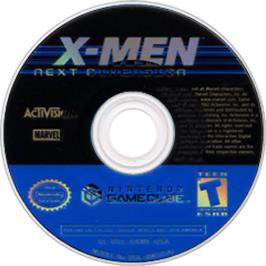 Artwork on the Disc for X-Men: Next Dimension on the Nintendo GameCube.