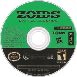 Artwork on the Disc for Zoids: Battle Legends on the Nintendo GameCube.