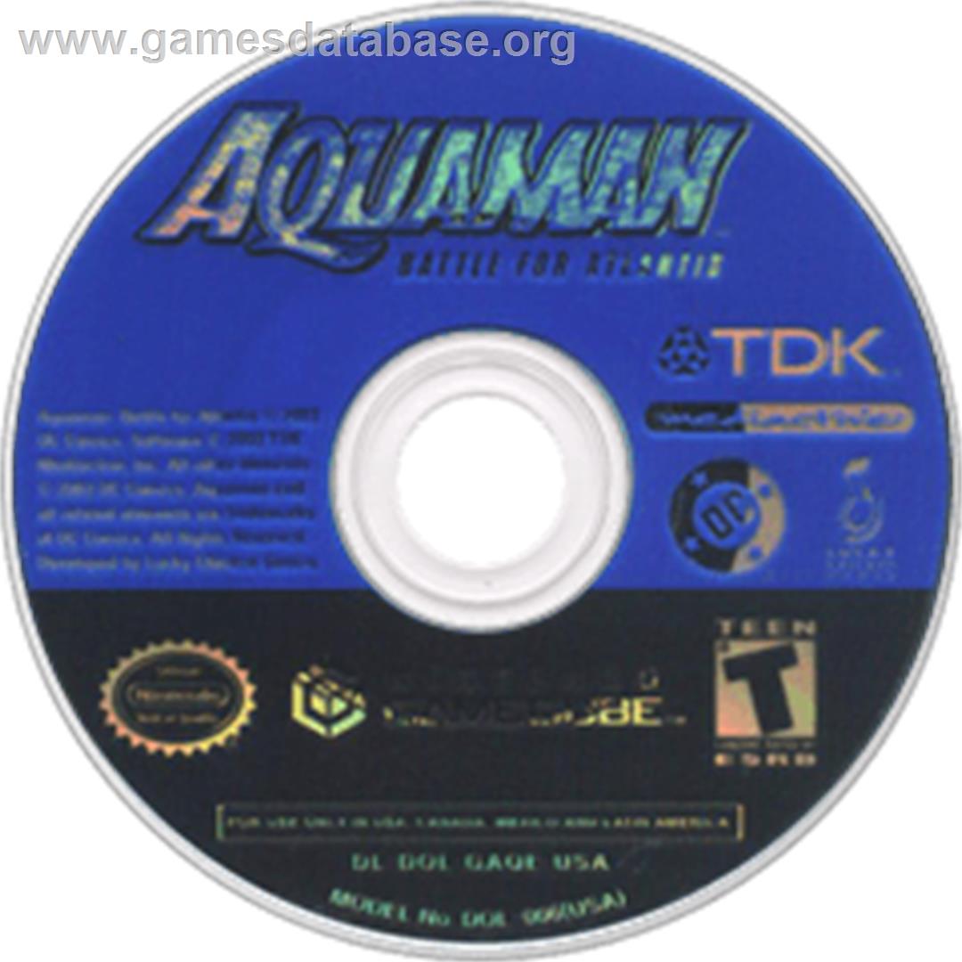 Aquaman: Battle for Atlantis - Nintendo GameCube - Artwork - Disc